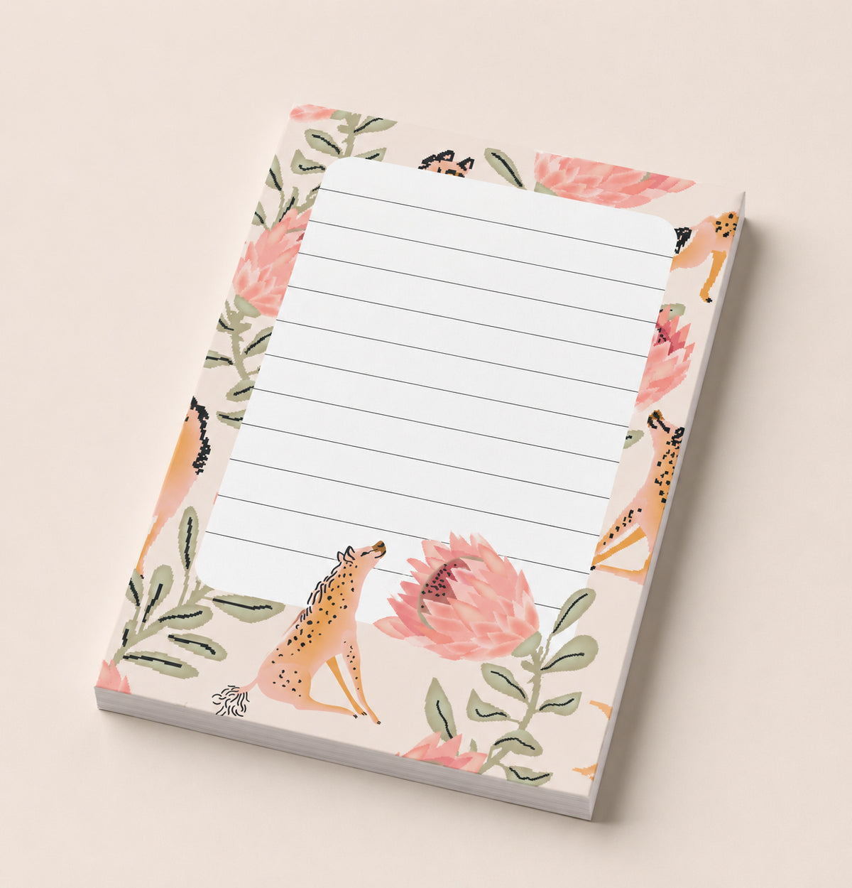Hyena Bloom Notepad