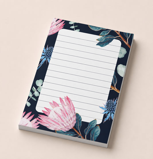Indigo Bloom Notepad