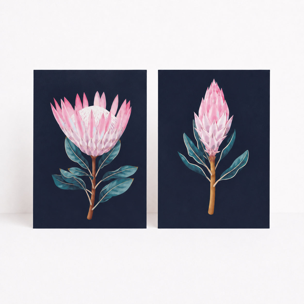 Indigo Bloom Greeting Cards
