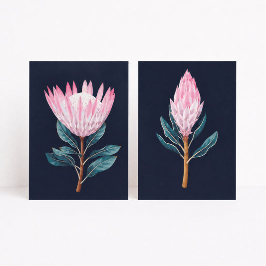 Indigo Bloom Greeting Cards