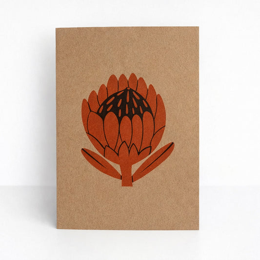 Bold Kraft Blooms Greeting Cards