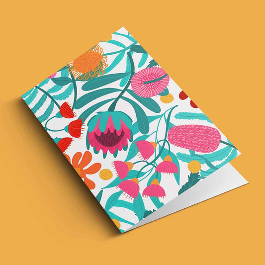 Bold in Bloom Greeting Card